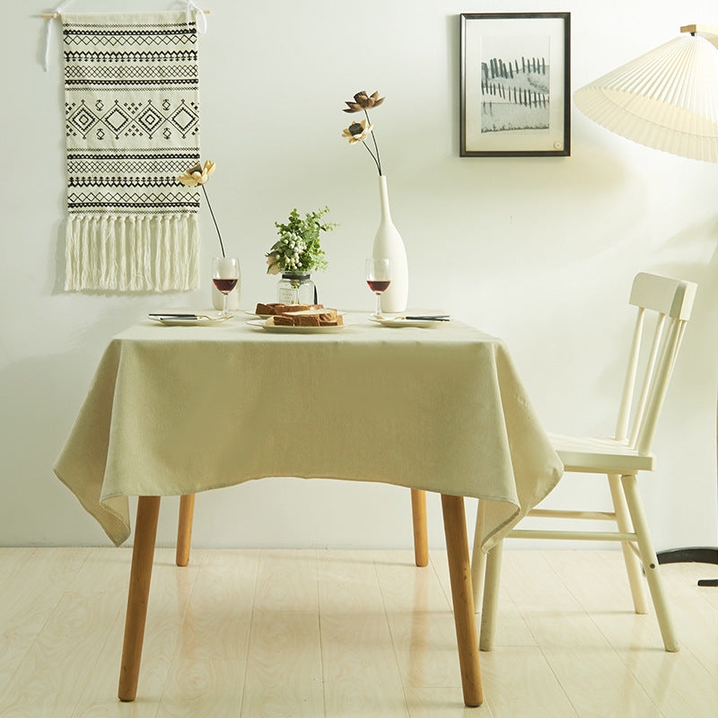 Wholesale Simple Waterproof Solid Color Tea Table Cloth